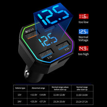 Load image into Gallery viewer, 66W 4 Ports Car Charger Fast Charging PD QC3.0 USB C Car Phone Charger Type C Adapter in Car For iPhone Samsung Huawei Xiaomi

