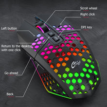 Load image into Gallery viewer, Wireless Gaming Mouse 3 Gears X801 8 Buttons 1600 DPI Adjustable RGB Rechargeable Computer Mice for Household Computer Accessory
