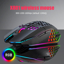 Load image into Gallery viewer, Wireless Gaming Mouse 3 Gears X801 8 Buttons 1600 DPI Adjustable RGB Rechargeable Computer Mice for Household Computer Accessory
