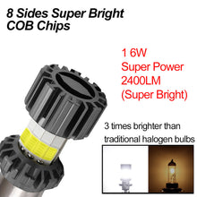 Load image into Gallery viewer, 12V-80V 8 Sides COB Super Bright LED Motorcycle Headlight H4 BA20D Bulbs Waterproof High Low Lamp Scooter Fog Lights
