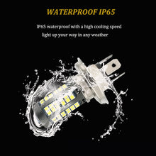 Load image into Gallery viewer, BA20D/H4/P15D LED Motorcycle Headlight Bulbs 8000LM Hi Lo Lamp Motorbike Headlight DRL Bright 3030 Chips 75smd
