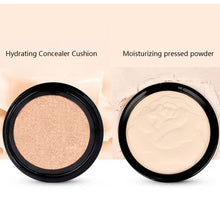 Load image into Gallery viewer, Double Layer Air Cushion Pressed Powder Oil Control Concealer Waterproof Sweatproof Long-lasting Foundation Makeup Cosmetics
