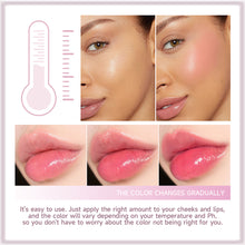 Load image into Gallery viewer, Color Change Blush Cream Lip Gloss Moisturizing Long-lasting Blush Lip Cheek Dual-use Facial Makeup Cosmetics
