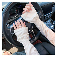 Load image into Gallery viewer, Summer Gradient Loose Sunscreen Sleeves Outdoor Ultraviolet-proof Sunscreen Sleeves Colorful Breathable Arm Sleeves for Women
