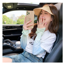 Load image into Gallery viewer, Summer Gradient Loose Sunscreen Sleeves Outdoor Ultraviolet-proof Sunscreen Sleeves Colorful Breathable Arm Sleeves for Women
