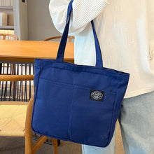 Load image into Gallery viewer, Versatile Shoulder Bag Tote Bag Casual Large Capacity Canvas Bag Reusable Shoulder Bag Handbag For Women
