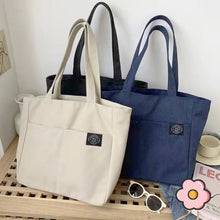 Load image into Gallery viewer, Versatile Shoulder Bag Tote Bag Casual Large Capacity Canvas Bag Reusable Shoulder Bag Handbag For Women

