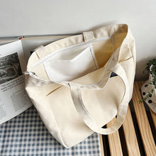 Load image into Gallery viewer, Versatile Shoulder Bag Tote Bag Casual Large Capacity Canvas Bag Reusable Shoulder Bag Handbag For Women

