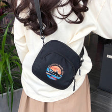 Load image into Gallery viewer, Simple Canvas Women Messenger Bags Fashion Girls Cartoons Small Square Shoulder Crossbody Bag Retro Female Daily Phone Purse
