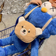 Load image into Gallery viewer, Cute Bear Kawaii Bag Women Cartoon Plush Shoulder Bag For Women Crossbody Bag Small Phone&amp;Purse Bag
