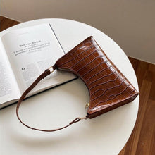 Load image into Gallery viewer, Women Fashion Retro Casual Totes Shoulder Bag Underarm Bag Chain Crossbody Bag Solid Color PU Leather Handbag
