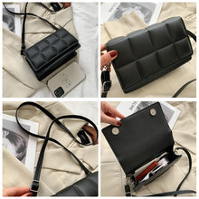 Load image into Gallery viewer, Fashion Female Shoulder Bag Grid Solid Color Women's Shoulder Crossbody Casual Trendy Phone Bag
