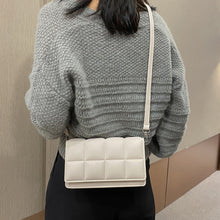 Load image into Gallery viewer, Fashion Female Shoulder Bag Grid Solid Color Women's Shoulder Crossbody Casual Trendy Phone Bag
