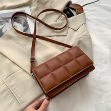 Load image into Gallery viewer, Fashion Female Shoulder Bag Grid Solid Color Women's Shoulder Crossbody Casual Trendy Phone Bag
