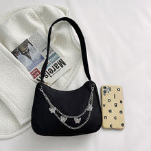 Load image into Gallery viewer, Women Fashion Shoulder Bag Retro Butterfly Chain Shoulder Underarm Bag Women Pure Color Handbags
