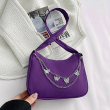 Load image into Gallery viewer, Women Fashion Shoulder Bag Retro Butterfly Chain Shoulder Underarm Bag Women Pure Color Handbags
