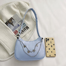 Load image into Gallery viewer, Women Fashion Shoulder Bag Retro Butterfly Chain Shoulder Underarm Bag Women Pure Color Handbags
