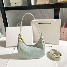 Load image into Gallery viewer, Women Fashion Shoulder Bag Vintage Canvas Bag Subaxillary Bag Female Summer Shoulder Bag Chain Crossbody Bag
