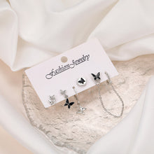 Load image into Gallery viewer, 5Pcs Fashion Butterfly Stud Earring Set For Women Heart Rromantic Eardrop Trendy Jewelry Gifts INS
