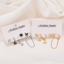Load image into Gallery viewer, 5Pcs Fashion Butterfly Stud Earring Set For Women Heart Rromantic Eardrop Trendy Jewelry Gifts INS
