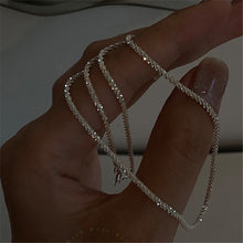 Load image into Gallery viewer, Fashion Silver Colour Sparkling Clavicle Chain Choker Necklace For Women Fine Jewelry Wedding Party Birthday Gift
