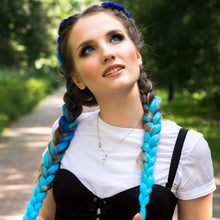 Load image into Gallery viewer, Elastic Hair Ties Jumbo Braid Hair Wig Dirty Braid Hair Rope for Girls Pigtails Long Wig Hair Rope Bows Hair Accessories
