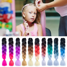 Load image into Gallery viewer, Elastic Hair Ties Jumbo Braid Hair Wig Dirty Braid Hair Rope for Girls Pigtails Long Wig Hair Rope Bows Hair Accessories
