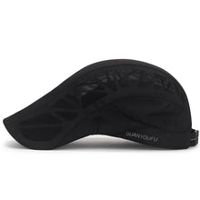 Load image into Gallery viewer, Summer Men's Breathable Front Cap Outdoor Running Sports Cotton Mesh Breathable Quick Dry Baseball Hat Shade Sunscreen Fishing Sunscreen Cap
