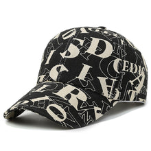 Load image into Gallery viewer, Fashion Embroidery Alphabet Print Baseball Cap Summer Breathable Sunscreen Large Brim Visor Hat Ins Hip Hop Street Driver's Cap
