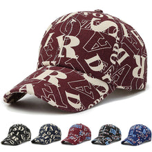 Load image into Gallery viewer, Fashion Embroidery Alphabet Print Baseball Cap Summer Breathable Sunscreen Large Brim Visor Hat Ins Hip Hop Street Driver's Cap
