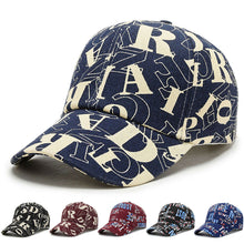 Load image into Gallery viewer, Fashion Embroidery Alphabet Print Baseball Cap Summer Breathable Sunscreen Large Brim Visor Hat Ins Hip Hop Street Driver's Cap
