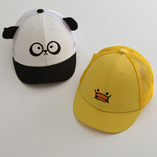 Load image into Gallery viewer, Summer Children's Sunscreen Breathable Sun Visor Hat Cute Cartoon Animal Duck Cap Little Child Short Brim Baseball Cap
