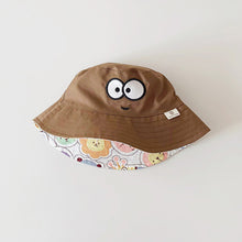 Load image into Gallery viewer, Children's Cartoon Cute Big Eyes Fisherman Hat Double-Sided Wearable Cartoon Graffiti Sun Visor Cap Breathable Unique Fashion Accessories

