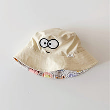 Load image into Gallery viewer, Children's Cartoon Cute Big Eyes Fisherman Hat Double-Sided Wearable Cartoon Graffiti Sun Visor Cap Breathable Unique Fashion Accessories
