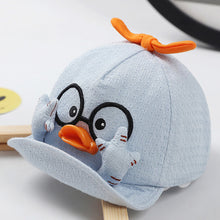 Load image into Gallery viewer, Baby Cartoon Duck Cap Spring And Summer Cute Three-Dimensional Duck Breathable Visor Hat With Foldable Brim For Kids From Jan-Oct
