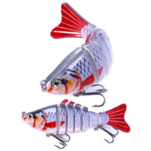 Load image into Gallery viewer, 7 Knots 10cm15g Multi-Section Fish Luya Bionic Baits Wobblers Barracuda Lures Artificial Hard Hook Fishing Equipment
