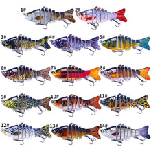Load image into Gallery viewer, 7 Knots 10cm15g Multi-Section Fish Luya Bionic Baits Wobblers Barracuda Lures Artificial Hard Hook Fishing Equipment
