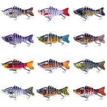Load image into Gallery viewer, 7 Knots 10cm15g Multi-Section Fish Luya Bionic Baits Wobblers Barracuda Lures Artificial Hard Hook Fishing Equipment
