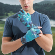 Load image into Gallery viewer, Summer Ice Silk Sunscreen Luya Gloves Men's Half Finger Outdoor Sweat-Absorbing Breathable Anti-Slip Anti-Thorn Gloves Tiger Mouth Thickened Elastic Sports Fishing Equipment
