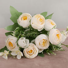Load image into Gallery viewer, 1 Bouquet 30cm Artificial Peony Tea Rose Flowers 10 Head Camellia Silk Fake Flower For DIY Home Garden Wedding Decor
