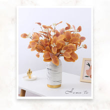 Load image into Gallery viewer, Artificial Flowers Eucalyptus Leaves Branch Fake Plant Decoration for Wedding Home Flower Arrangement Blue Pink Eucalyptus Decor
