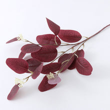 Load image into Gallery viewer, Artificial Flowers Eucalyptus Leaves Branch Fake Plant Decoration for Wedding Home Flower Arrangement Blue Pink Eucalyptus Decor
