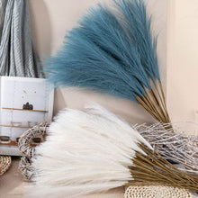 Load image into Gallery viewer, 3Pcs Artificial Fluffy Pampas Grass Bouquet Wedding Party Decoration Boho Fake Reed Plant Flowers for DIY Room Home Decor
