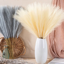 Load image into Gallery viewer, 3Pcs Artificial Fluffy Pampas Grass Bouquet Wedding Party Decoration Boho Fake Reed Plant Flowers for DIY Room Home Decor
