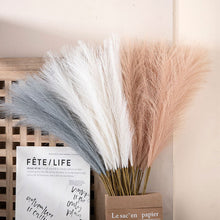 Load image into Gallery viewer, 3Pcs Artificial Fluffy Pampas Grass Bouquet Wedding Party Decoration Boho Fake Reed Plant Flowers for DIY Room Home Decor
