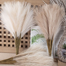 Load image into Gallery viewer, 6Pcs Artificial Fluffy Pampas Grass Bouquet Wedding Party Decoration Boho Fake Reed Plant Flowers for DIY Room Home Decor
