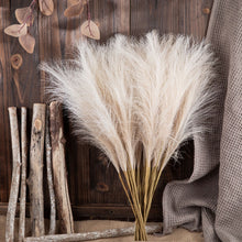 Load image into Gallery viewer, 6Pcs Artificial Fluffy Pampas Grass Bouquet Wedding Party Decoration Boho Fake Reed Plant Flowers for DIY Room Home Decor
