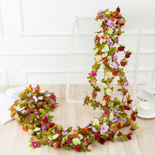 Load image into Gallery viewer, 45 Heads Artificial Flowers Vine Rose DIY Fake Plant Leaf DIY Hanging Vine Home Party Wedding Decoration Rattan Trailing Fake Flowers
