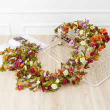Load image into Gallery viewer, 45 Heads Artificial Flowers Vine Rose DIY Fake Plant Leaf DIY Hanging Vine Home Party Wedding Decoration Rattan Trailing Fake Flowers
