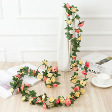 Load image into Gallery viewer, 45 Heads Artificial Flowers Vine Rose DIY Fake Plant Leaf DIY Hanging Vine Home Party Wedding Decoration Rattan Trailing Fake Flowers
